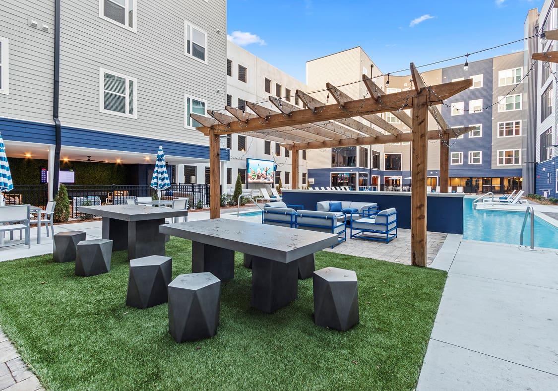 outdoor common area