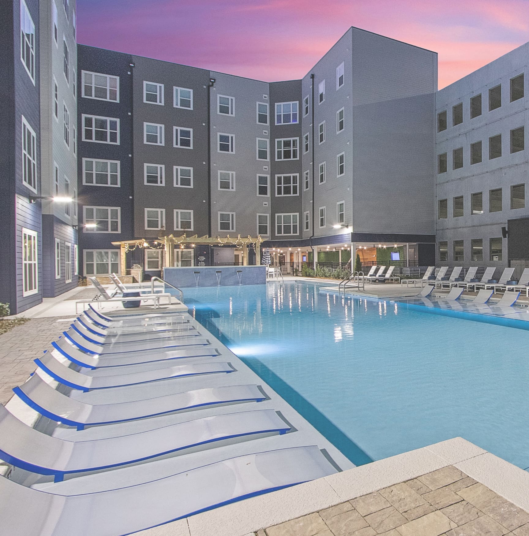 resort style pool