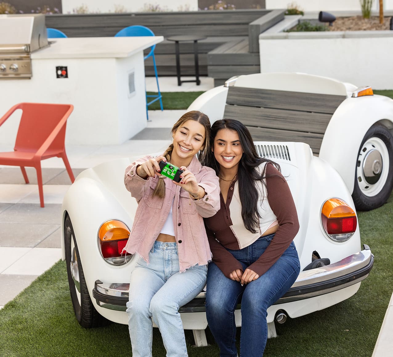 two young women