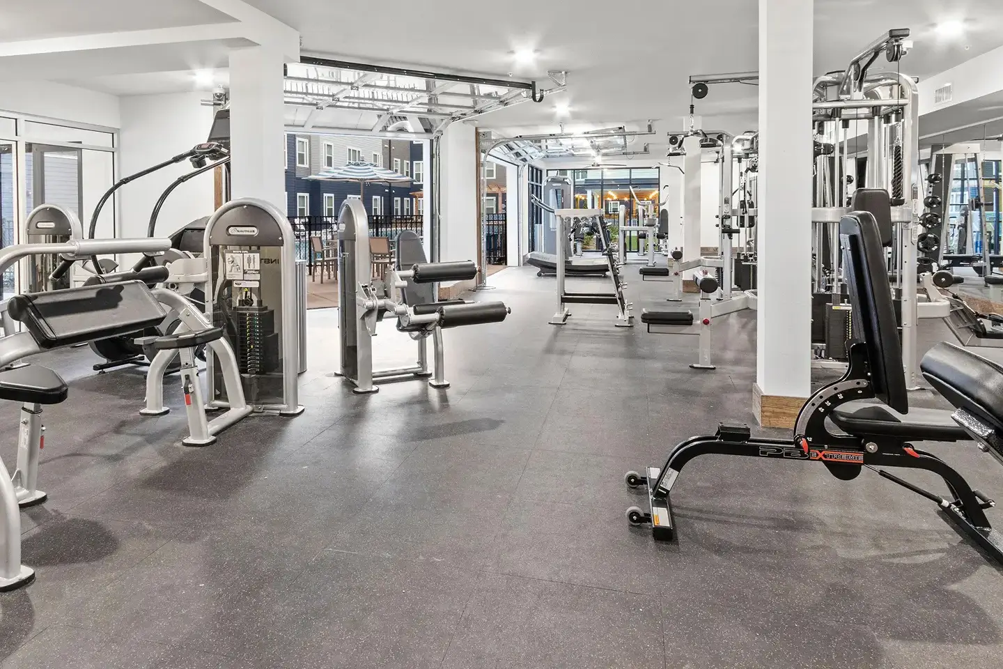 fully equipped fitness center